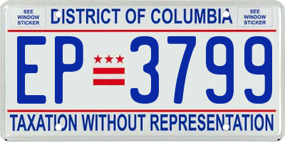 DC license plate EP3799