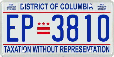 DC license plate EP3810