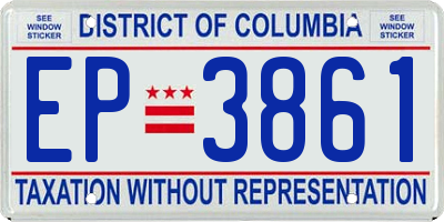 DC license plate EP3861