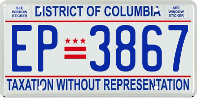 DC license plate EP3867
