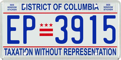 DC license plate EP3915