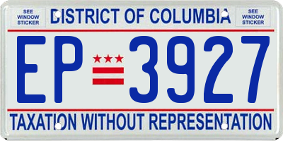 DC license plate EP3927