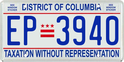 DC license plate EP3940