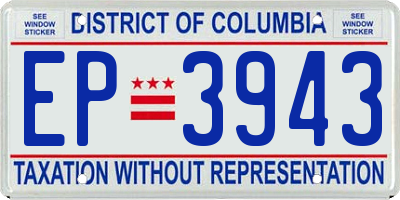 DC license plate EP3943