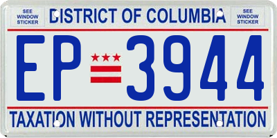 DC license plate EP3944