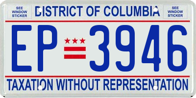DC license plate EP3946