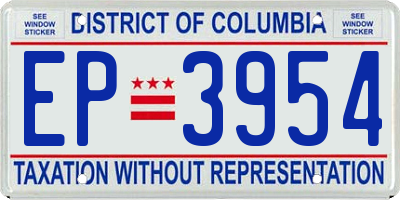 DC license plate EP3954