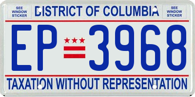 DC license plate EP3968