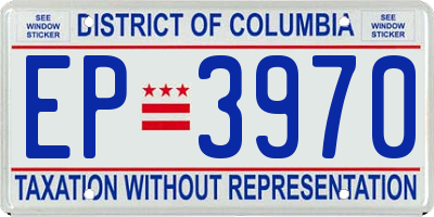 DC license plate EP3970