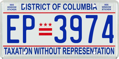 DC license plate EP3974