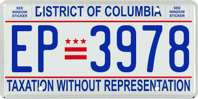 DC license plate EP3978