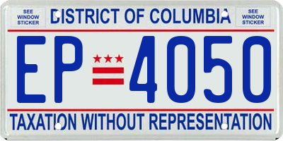 DC license plate EP4050