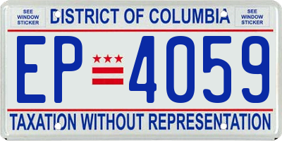 DC license plate EP4059