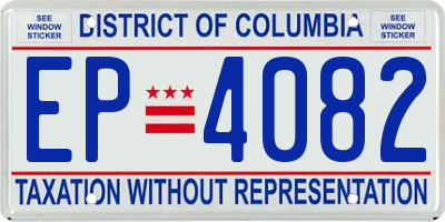 DC license plate EP4082