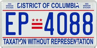 DC license plate EP4088