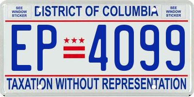 DC license plate EP4099