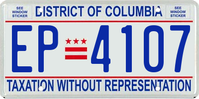 DC license plate EP4107