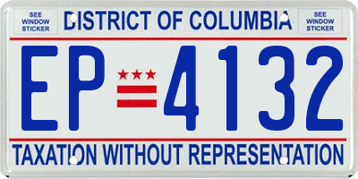 DC license plate EP4132
