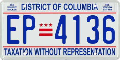 DC license plate EP4136