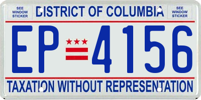 DC license plate EP4156