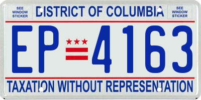 DC license plate EP4163