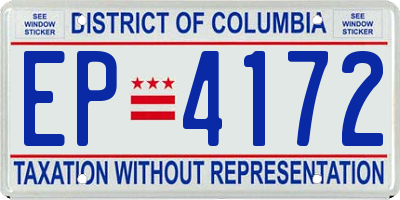 DC license plate EP4172