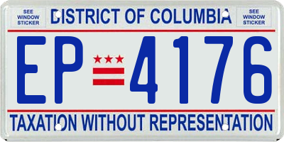 DC license plate EP4176