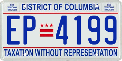 DC license plate EP4199