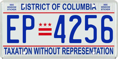 DC license plate EP4256
