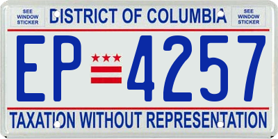 DC license plate EP4257