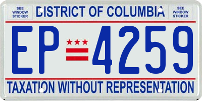 DC license plate EP4259