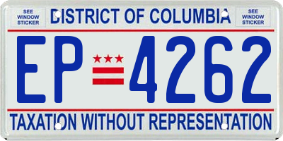 DC license plate EP4262