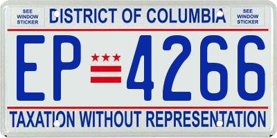 DC license plate EP4266