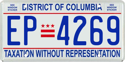 DC license plate EP4269