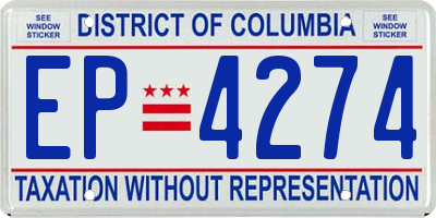 DC license plate EP4274