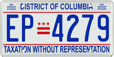 DC license plate EP4279