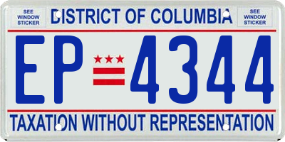 DC license plate EP4344