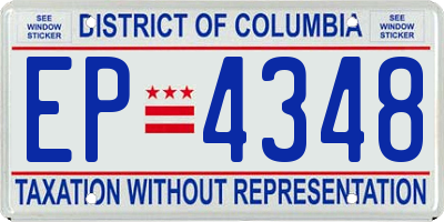 DC license plate EP4348