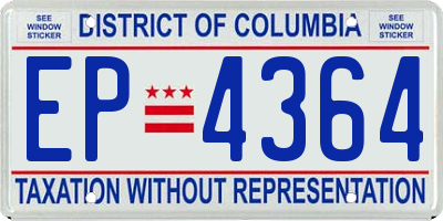 DC license plate EP4364