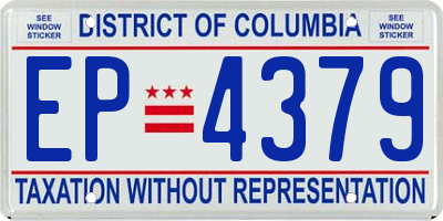 DC license plate EP4379
