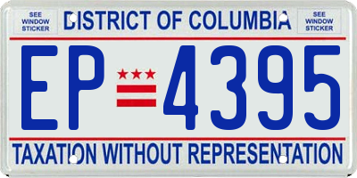 DC license plate EP4395