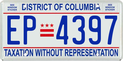 DC license plate EP4397