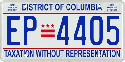 DC license plate EP4405