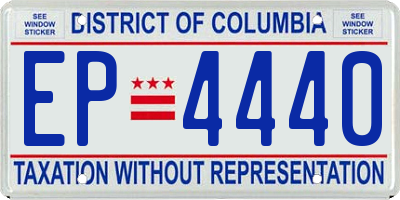 DC license plate EP4440