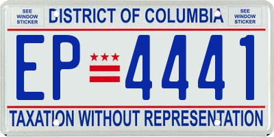 DC license plate EP4441