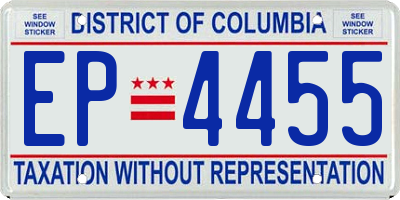 DC license plate EP4455