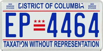 DC license plate EP4464