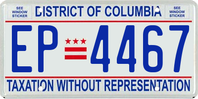 DC license plate EP4467