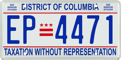 DC license plate EP4471