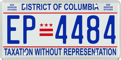DC license plate EP4484